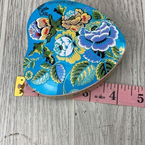 Brighton Blue floral Design Trinket Jewelry Gift Box - Picture 5 of 5
